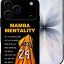 for iPhone 17 Pro Max Case, Basketball Legend Player Classic Pattern Phone Case, [Full Camera Protection] Soft Silicone Anti-Scratch Shockproof Protective Cover for 17 Pro Max 6.9"