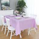 FOLINS&HOME Lavender Rectangle Tablecloth 52 x 70 Wrinkle Free Waterproof Polyester Table Cloths, Spillproof Heavy Duty and Washable Table Cover for Party, Indoor and Outdoor-Oblong/Rectangular