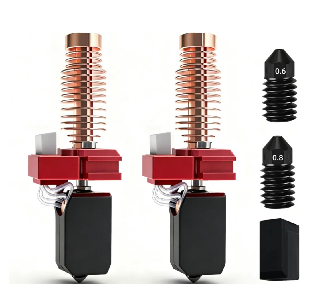 0.4MM Upgrade Ceramic Nozzle for Flashforge Adventurer 5/ 5M Pro Hotend Kit QuickDetachable Hardened Nozzle High Thermal Conductivity Print Head for Flashforge Adventurer 5M Pro