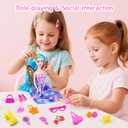 Baljinder 2025 Advent Calendar with Doll, 12 Surprise Accessories Including Clothing Glasses Hand Bags & High Heels, Kids Advent Calendar for Girls Ages 4-7, Holiday Party Birthday