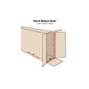 BOX USA Side Loading Shipping Boxes Large 36"L x 6"W x 42"H 5-Pack - Corrugated Cardboard Box for Moving, Mailing, Packing, Packaging and Storage