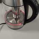 Chefman Electric Kettle with Temperature Control, 5 Presets LED Indicator Lights, Removable Tea Infuser, Glass Tea Kettle & Hot Water Boiler, 360 Swivel Base, BPA Free, Stainless Steel, 1.8 Liters