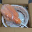 B-COOL Giant Artificial Flower for Reception Decoration: 5.58 ft Champagne Huge Artificial Paper Flowers with Standing Base Pink Faux Floral for Wedding Bridal Shower Party Decor Shop Window Display