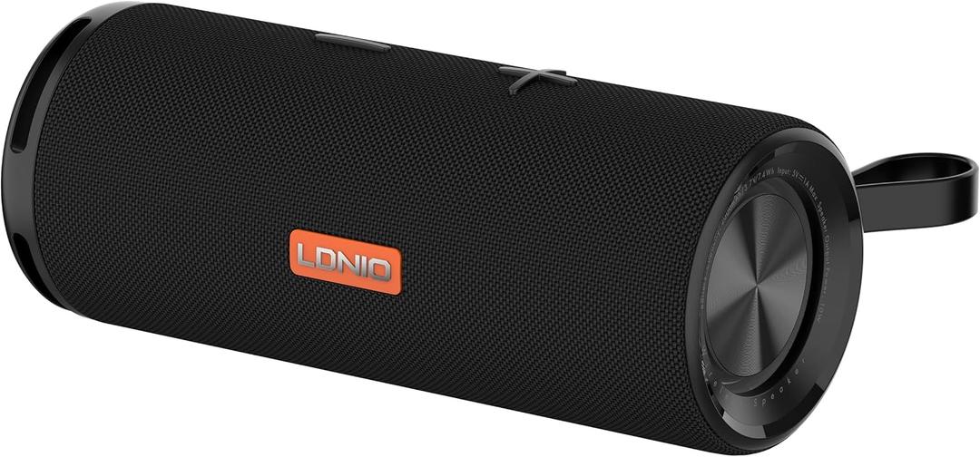 MANTO Bluetooth Speaker IPX5 Waterproof Portable Shower Speaker, 12H Battery, Micro SD Playback (Up to 32GB, Card Not Included), Compact Design for Travel, Camping, Hiking, and Home (Blue-Green)