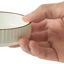 4 Pack Simple Seasoning Dish in Solid color, Kitchen Utensils - Pearl White