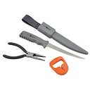 SOUTH BEND 3 Piece Combo Pack with Fillet Knife & Pliers - Knife Set, Fishing Gear