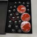 Compatible with TES la Model 3 Model Y/S X Set Wheel Center Hub Cap Kit, Center Logo Emblem Modification Hub Cover Hub Nut Cap Lug Nut Cover（Sliver &Black）