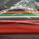 Stock Your Home Large Plastic Serving Trays for Fast Food (Set of 6) 16 x 12 Multicolor Cafeteria Tray for Lunch, Restaurant, Caf, Craft Service Carts