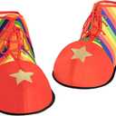 Spooktacular Creations Halloween Jumbo Clown Shoes Unisex Costumes, Accessories, Props, Kits for Halloween, Carnival Cosplay, Carnivals, Fancy Dress Parties Red