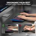 Wireless Keyboard and Mouse Combo, 9 Backlit Effects, 4000mAh Rechargeable Backlit Keyboard with Wrist Rest, 6 Button Mouse, 2.4G Full Size Quiet Keyboard Set for Computer, PC, Laptop, Mac, Windows