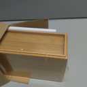 Kitchen Drawer Organizer Bins, Stackable Bamboo Deep Drawer Organizer for Silverware, Utensils, Cutlery, Flatware, Junk Drawer, Dresser, Bathroom, 9" x 3" x 2.5" (Set of 2)