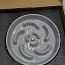 Slow Feeder Dog Bowl, Ceramic 1.5 Cups Dog Food Bowls for Small, Medium, and Large Breed, Anti-Slip Maze Puzzle Food Dish to Slow Down Eating (Grey, 1.5 Cups)