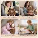 Joyreal Sloth Sensory Weighted Vibrating Pillow, Pressure Activated for Kids Adults, Plush Minky Soft Size: 11 by 21 inches Pillow Animal for Gift Birthday