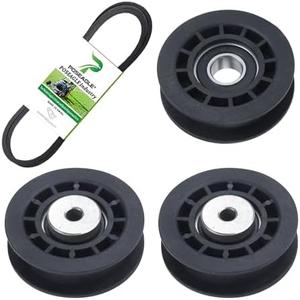 POSEAGLE 2 Pack 587973001 Idler Pulley with 587969201 Idler Pulley 580364609 Belt Replaces 581904001 580364301 for LC221A L221A L321AH HU675AWD HU700AWD HU725AWDE HU775AWD HU800AWDH Mowers