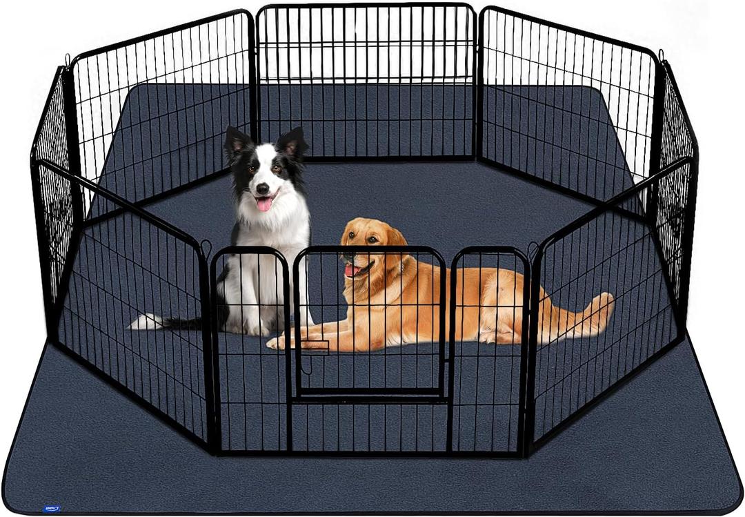 Sunsleek Washable Pee Pads for Dogs 72"x72" Extra Large Super Absorbent Non-Slip Reusable Puppy Pads for Playpen, Crate, Floor, Waterproof Pet Training Mats for Quick-Dry Whelping Pads & Incontinence