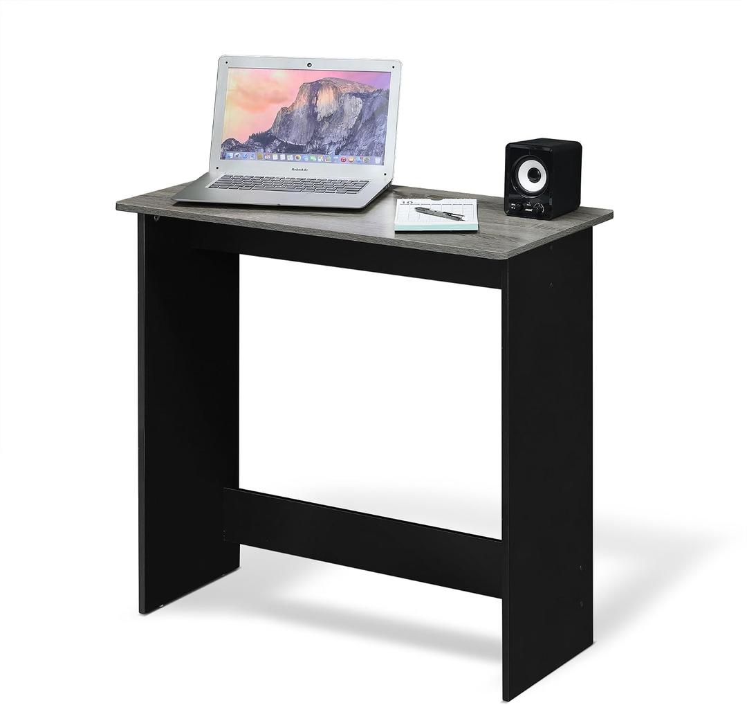 Furinno SIMPLISTIC Small Desk, 31.3" Wide Gaming Desk, Rectangular Computer Desk with Rounded Edges, Office Desk for Home Office, Bedroom, Study Room, Dorm, French Oak