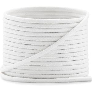 2 x YJRVFINE Round Waxed Shoe Laces: 2 Pairs 2 MM Thin Dress Shoelaces for Men (24 inch (60CM))