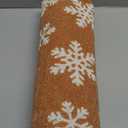 Duraaamo 2 Pcs Winter Door Mat Snowflake Outdoor Welcome Mats for Front Door Snow Non Slip Coir Floor Doormat Black White Plaid Buffalo Rug for Outside Front Porch Entryway Decor(Snowflake)