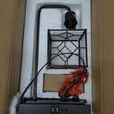 Glitz lamp Industrial Touch Table Lamps for Bedrooms, 8.5"5.2"16
