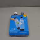 sodastream 1L Twin Pack Dishwasher Safe Slim Bottle (White) (33.8 Ounces)