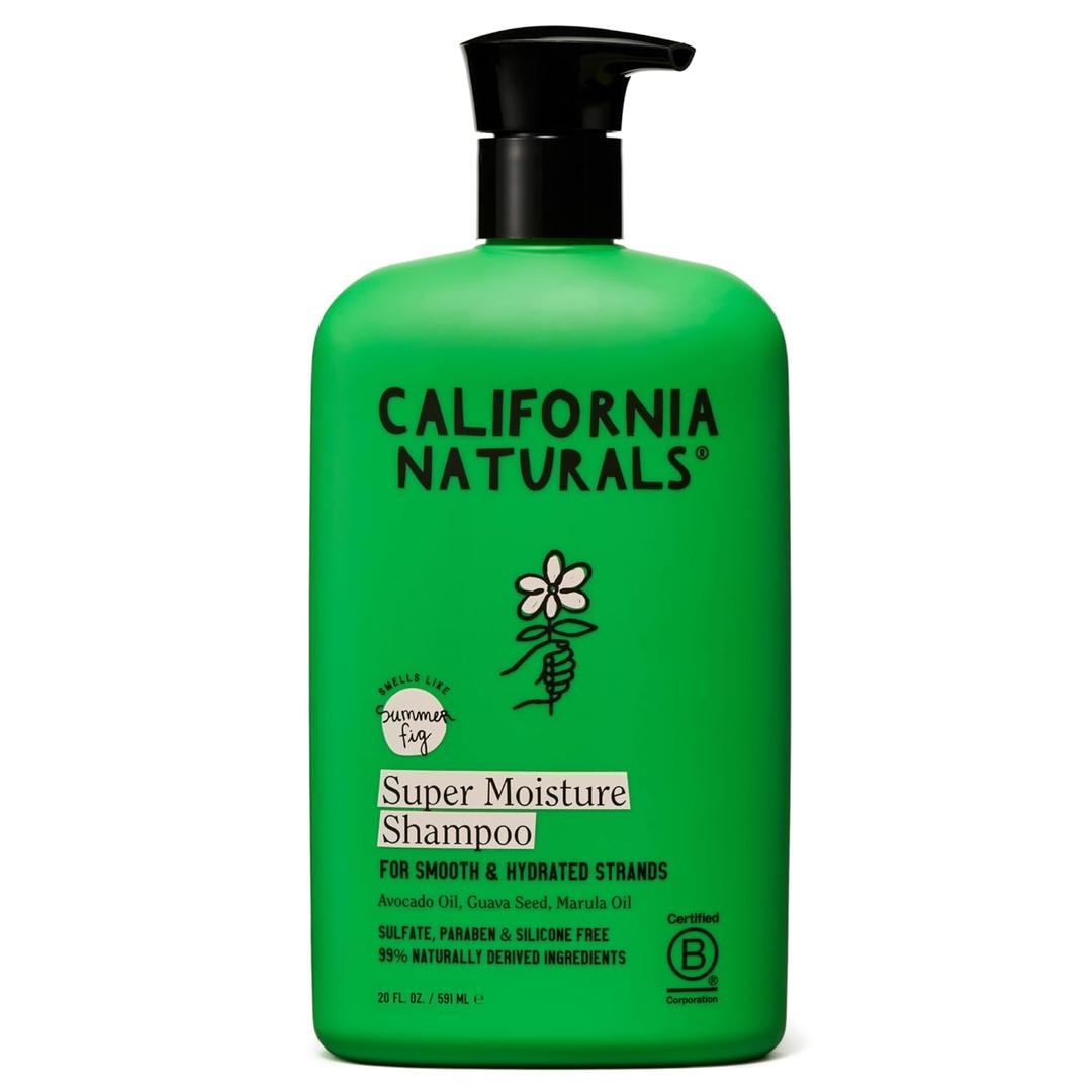 California Naturals Super Moisture Shampoo for Dry Hair, Hydrating Shampoo, Scalp & Hair Care for Women & Men, Natural, Vegan, Cruelty, Paraben & Sulfate Free, Color Safe, 20 fl oz