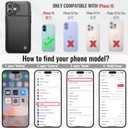 Vinich for iPhone 16 Wallet Case with Card Holder, RFID Blocking Credit Slots Kickstand Shockproof Phone Cover Fit for iPhone 16 6.1" Black