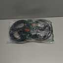 8 Inch Front Wheel with Fork Drive Assembly, 360 Rotation, Replacement Wheel for Wheelchairs, Transport Chairs, Rollators, Walkers. (1Pr Black)