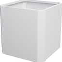 Steel Planter Box-26"x26"x26"-Large Square Planter Box-Outdoor Indoor-White Metal Planter Box Cube Steel Planters Heavy Duty Commercial Residential for Porch Patio Home Garden Hotel, 26"Lx26"Wx26"H