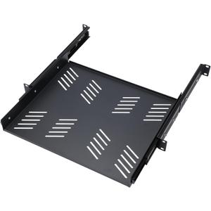 1 Pcs 1U Sliding Rack Shelf, Mounting 13.8-19.7 Inch Depth