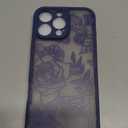 XIZYO for iPhone 16 Pro Max Case, Floral Rose Cute Phone Case for Women Girls Aesthetic Pattern Print Slim TPU Bumper Shockproof Protective Cover for iPhone 16 Pro Max 6.9 Inch, Deep Blue