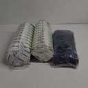 SUNROX Gel Memory Foam Chair Cushions, FadeShield Water-, Stain-Resistant Durable Reversible Seat Cushion Pads with Ties for Indoor/Outdoor Kitchen Dining Office 17"x16" Set of 6, Navy