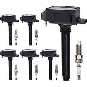 UF807 Ignition Coil & 93175 Double Iridium Spark Plug For 16-21 Jeep Grand Cherokee,Wrangler,Gladiator/Dodge Durango/Ram 1500/Chrysler Pacifica,Voyager 3.6L Replaces# 68223569AB LKR7DIX-11S
