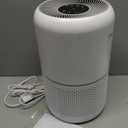 LEVOIT Air Purifier for Home Allergies Pet Hair in Bedroom, Covers Up to 1073 ft by 56W High Torque Motor, AHAM VERIFIDE, 3-in-1 Filter with HEPA Sleep Mode, Remove Dust Smoke Odor, Core300-P, White