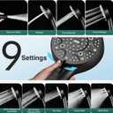 RV Shower Head with Hose, High Pressure 9 Mode Black Shower Head with On/Off Switch, Filtered Black Shower Head, Shower Head for RV/Campers, Travel Trailer, Motorhome for Water Saving（Black）