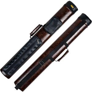 Pool Cue Case, 2 X 3 Hard Pool Cue Stick Carrying Case, Billiard Stick Accessories (Brown)