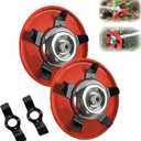 QINSHIYUE Upgraded Weeding Disc, Universal Weeding Disk, One Blade Replacement Heads, Weed Eater Blades, Weed Wacker Blade, Multifunctional Weeder Plate for Trimmer (2PC)