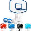 GoSports Splash Hoop PRO - Choose Your Color - Swimming Pool Basketball Game, Includes Poolside Water Basketball Hoop, 2 Balls and Pump