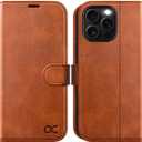 OCASE Compatible with iPhone 16 Pro Max Wallet Case, PU Leather Flip Folio Case with Card Holders RFID Blocking Kickstand [Shockproof TPU Inner Shell] Phone Cover 6.9 Inch 2024, Brown