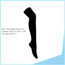 3 x Over Knee Thigh High Stockings Stretchy Long Stockings for Women Daily Wear Halloween Cosplay (Black, M)