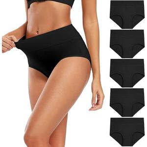 Molasus Incontinence Underwear for Women Absorbency Period Leakproof Panties Size L 5 Pack
