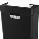 VidaTeco Shredder for Home Use 6-Sheet Strip Cut Paper Shredder,Also Shred Card/Staple,Small Mini Document Shredding Machine for Office with Patented Jam Proof,Portable for Home,2.65-Gal Bin