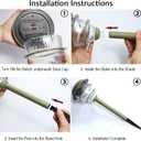 6-Pack 16.5" Solar Stake Lights Outdoor Waterproof - Warm White LED Decorative Lights for Pathway Patio Yard - Landscape Lamps for Sidewalk Decor