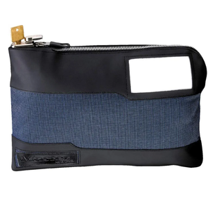 Master Lock Money Bag with Key Lock and Zipper for Cash, 11-1/2 in. Long Locking Portable Travel Money Pouch Protects Passports, Valuables, 7120