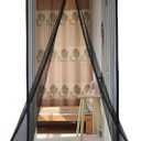 18 Magnets Magnetic Door Screen Mesh with Insect and Mosquito Net Protection for Doors, Size 39.37''x82.68'' (100x210cm)