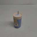 Owala Kids Insulation Stainless Steel Tumbler with Spill Resistant Flexible Straw, Easy to Clean, Kids Water Bottle, Great for Travel, Dishwasher Safe, 12 Oz, Tan and Blue (Seas the Day)