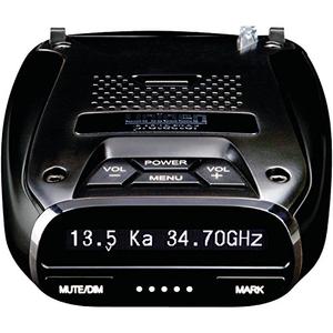 Uniden DFR7 Super Long Range Wide Band Laser/Radar Detector, Built-in GPS w/Mute Memory, Voice Alerts, Red Light & Speed Camera Alerts, OLED Display, Black