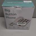 Landline Phones for Seniors, Adjustability Features, One-Touch Dialling,Big Button Phone for Seniors, Hard of Hearing Retro Telephone Corded Phones, with Handsfree Function (EX-LD-265)