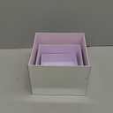 3 Pcs Acrylic Risers for Display, Acrylic Cube Box Food Display Risers Stand Shelf for Catering Dessert Collectibles Jewelry Figures Party (Silver3pc) (Silver 3pcs (6",7",8"))