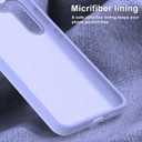 bemal for Samsung Galaxy S24 Case - Smooth Silky Liquid Silicone - Slim Fit Soft Microfiber Lining - Designed for Women and Girls - Shockproof Protective Phone Cover 6.2" - Lavender Purple