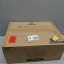 LEDIARY 20" Caged Ceiling Fan with Light and Remote, Low Profile Flush Mount Fandelier, Black Gold Bladeless Enclosed Small Fan Lights Ceiling Fixtures, Rustic Farmhouse Style for Bedroom, Outdoor